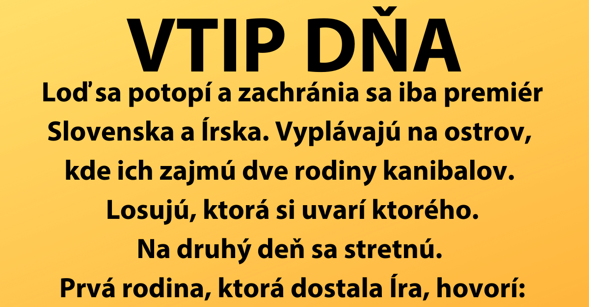 VTIP DŇA: Slovenský premiér stroskotal