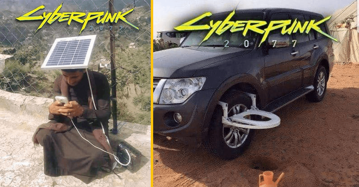 Budúcnosť je teraz – zábavné obrázkové paródie k hre Cyberpunk 2077