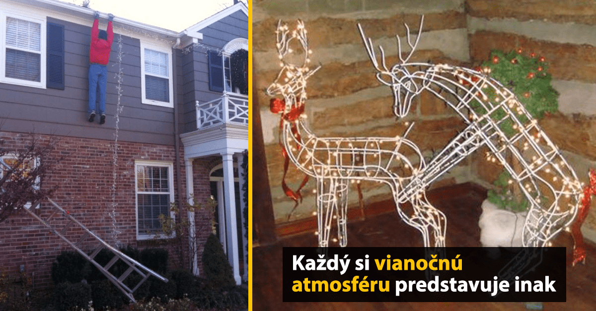 Zábavné vianočné dekorácie, ktoré ťa dostanú a zároveň možno aj inšpirujú (15 obrázkov)
