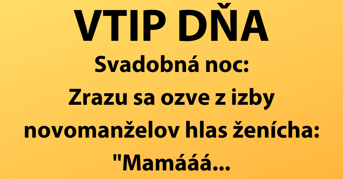 VTIP DŇA: Svadobná noc