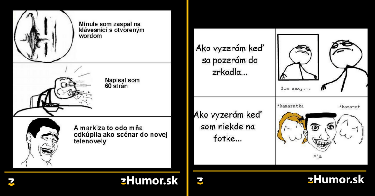 Zopár memečiek, ktoré vznikli, aby ti spríjemnili dnešný deň #960 : Staré dobré meme face komixy!