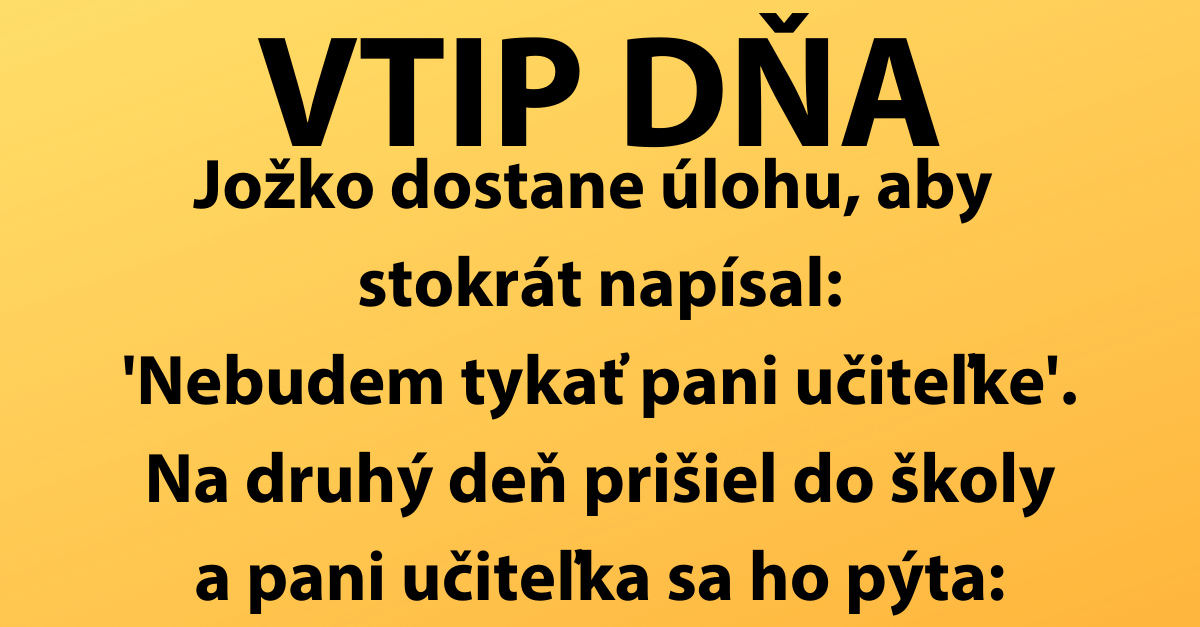 Jožko a domáca úloha