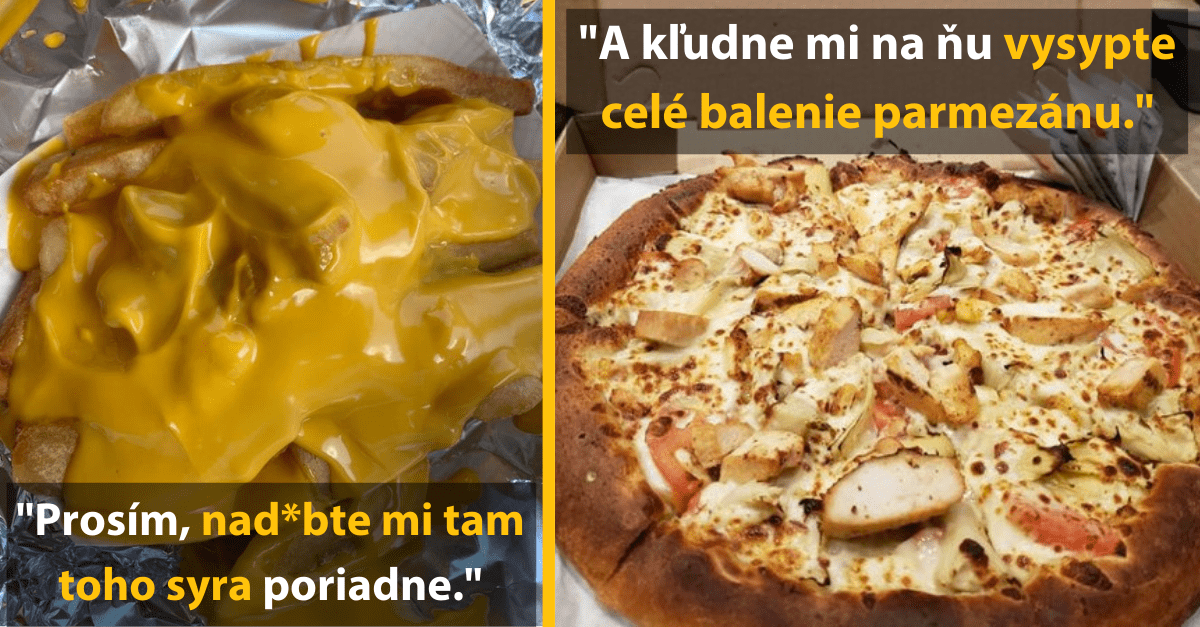 15 ľudí, ktorí mali v reštaurácii špeciálne požiadavky a tie im boli doručené aj s humorom