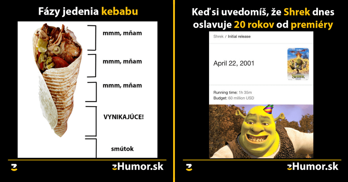 Zopár memečiek, ktoré vznikli, aby ti spríjemnili deň #1015 : Fázy jedenia kebabu