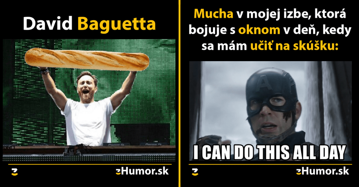 Zopár memečiek, ktoré vznikli, aby ti spríjemnili deň #1018 : David Baguetta