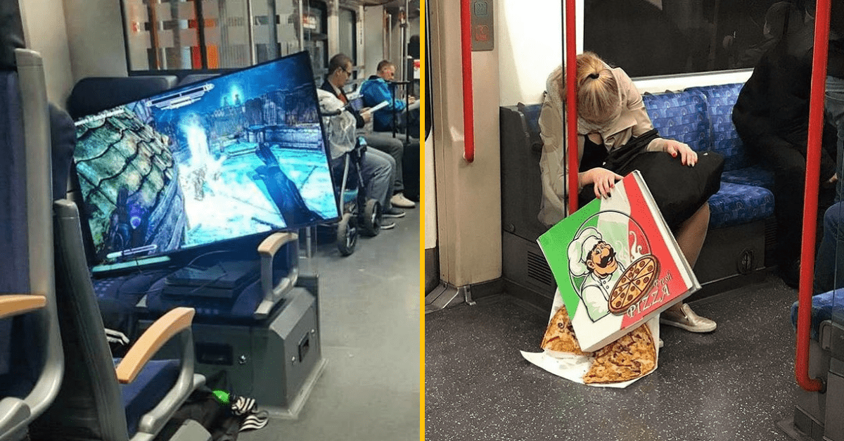 25 bizarných a vtipných fotografií z hromadnej dopravy