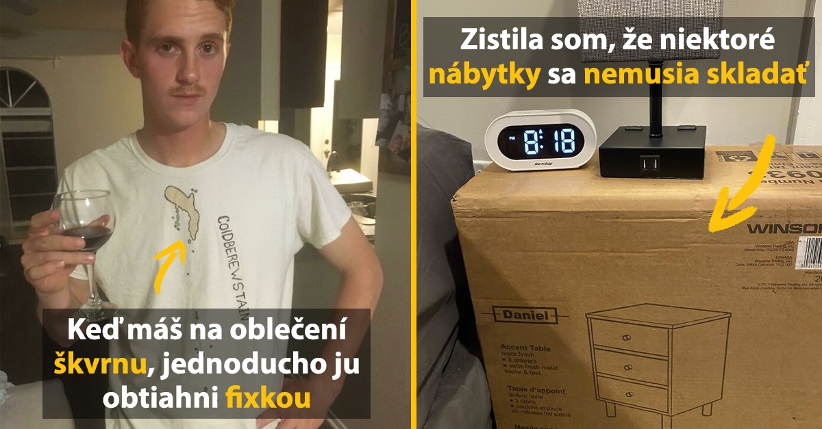 10+ divných a zároveň vtipných lifehackov, ktoré na prekvapenie skutočne fungujú