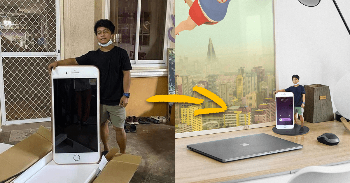 Chalan sa pomýlil a omylom si kúpil obrovský iPhone. Internet sa na tom riadne vybláznil (15 obrázkov)