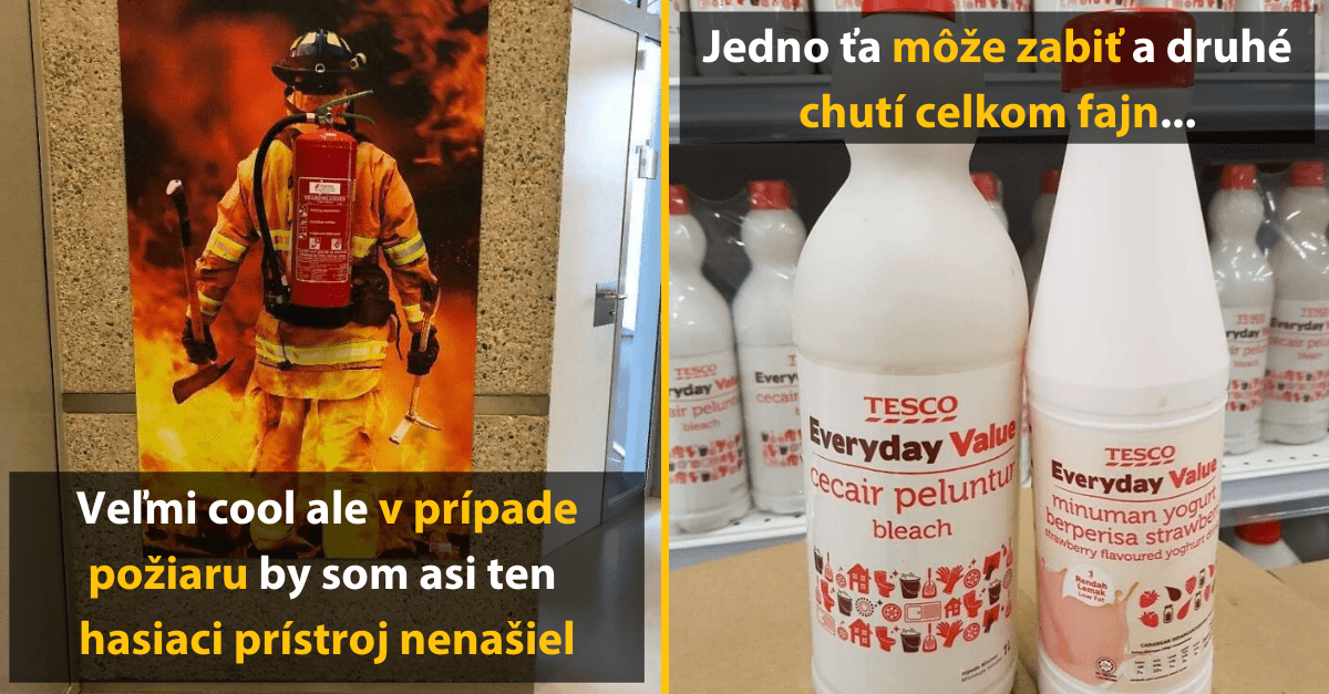 50+ dizajnov, ktoré boli navrhnuté veľmi zle. Už iba čakať, kedy sa stane neštastie