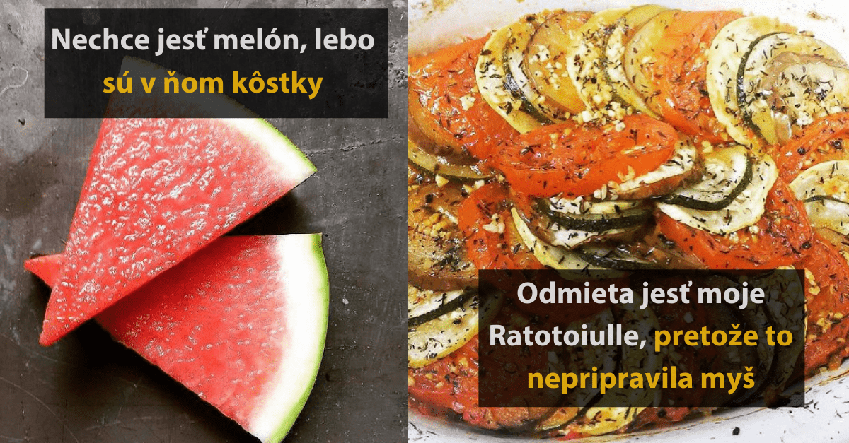 15 vtipných argumentov detí, ktoré odmietajú jesť nejaké jedlo