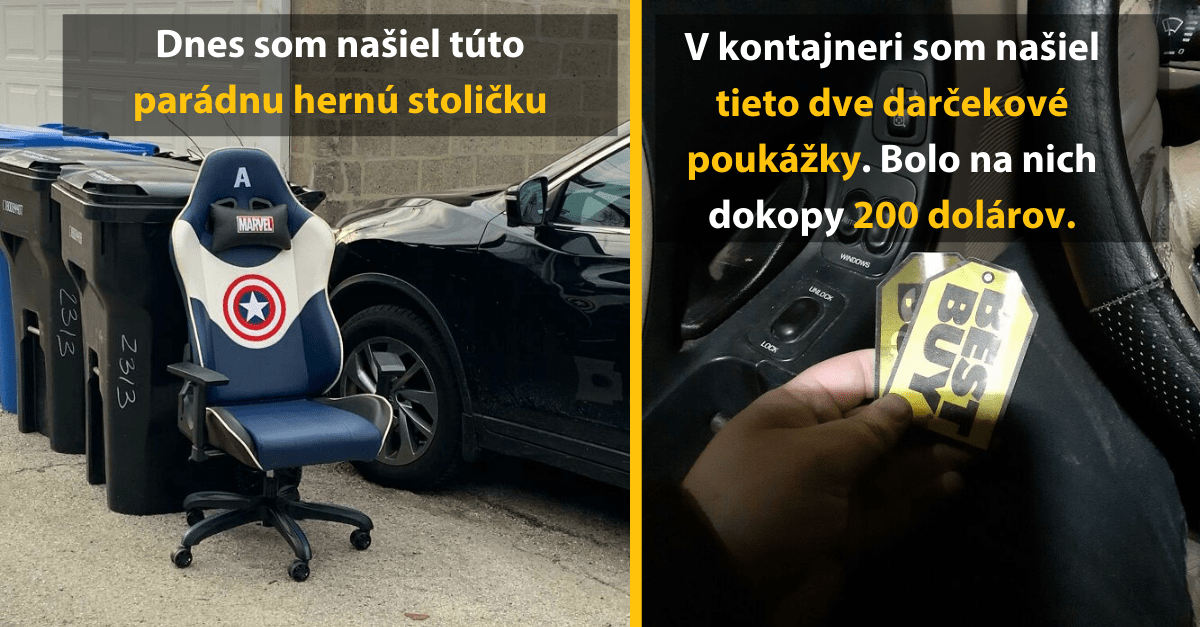17 ľudí, ktorí našli vo vyhodených veciach doslova poklady