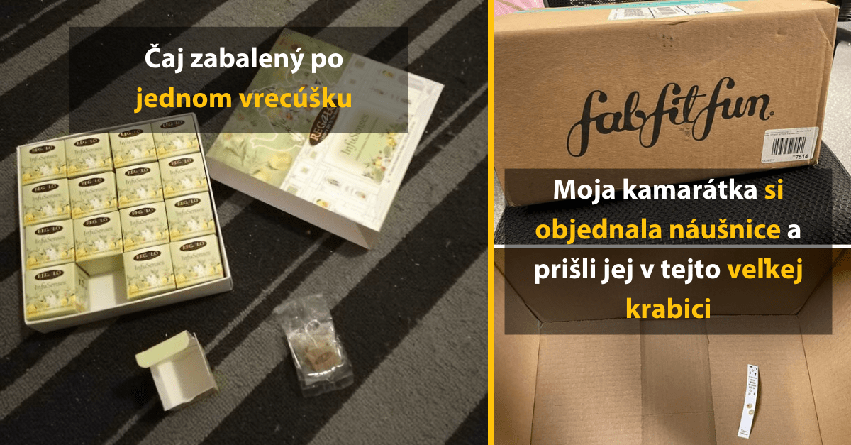 20 prípadov, kedy bolo balenie produktu úplne zbytočné alebo prehnané