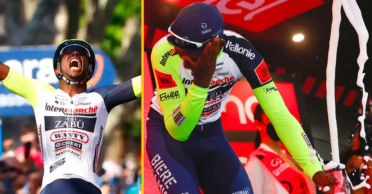 Cyklista odstúpil z prestížnych pretekov. Do oka ho totiž pri oslavách trafila zátka zo šampanského