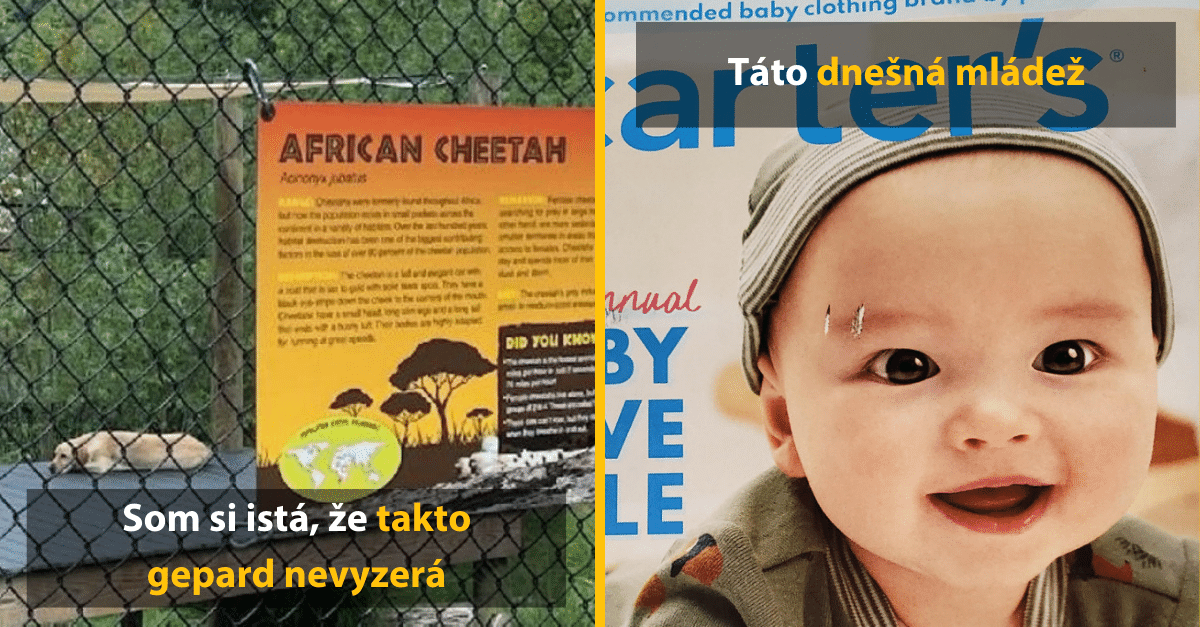 Veci, na ktorých sa budeš smiať aj keď by si sa nemal