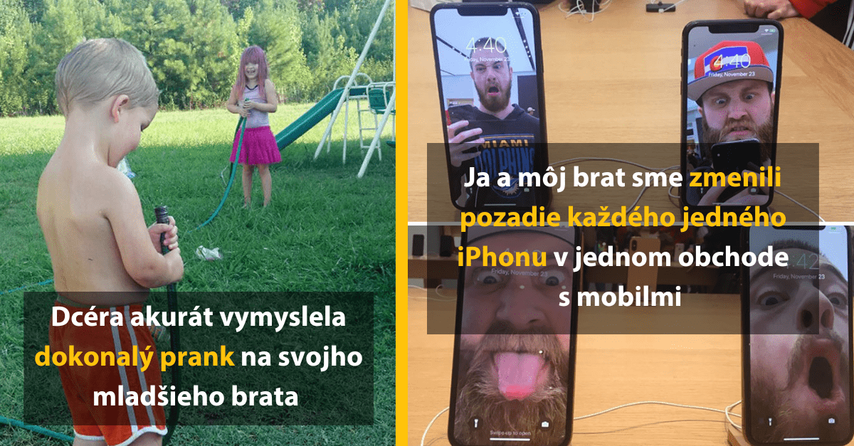 18 skvelých súrodeneckých prankov, ktoré vás pobavia