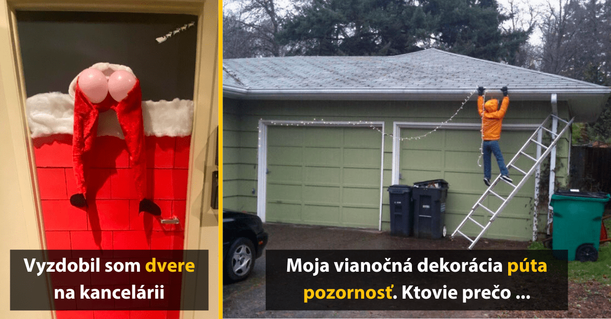 15 ľudí, ktorí nezabudli na humor ani cez vianočné sviatky