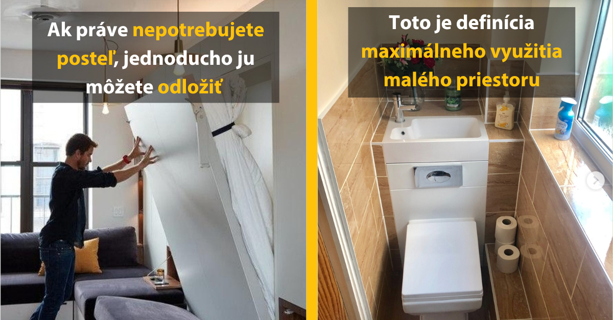 14 priestorovo úsporných dizajnov, o ktorých sníva takmer každý