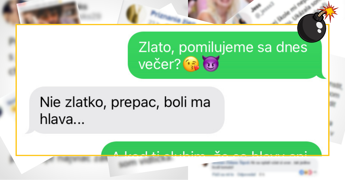Bomby zo sociálnych sietí #750 – chcel sa večer s ňou milovať, ale ju bolí hlava