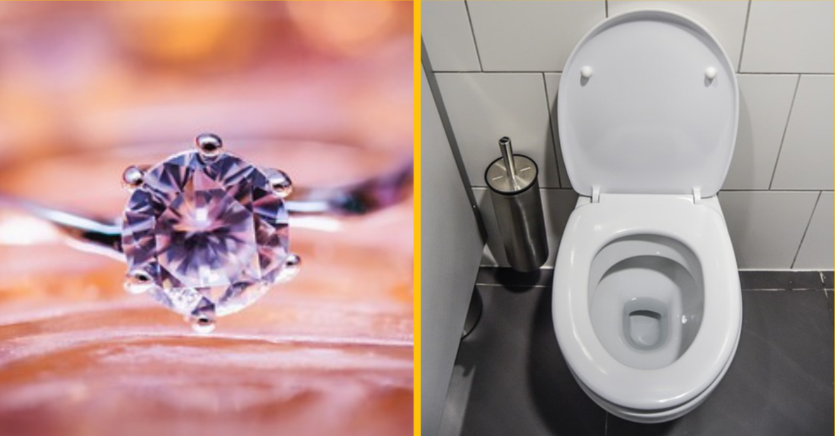 Žena po 21 rokoch našla stratený zásnubný prsteň. Bol spláchnutý v záchode