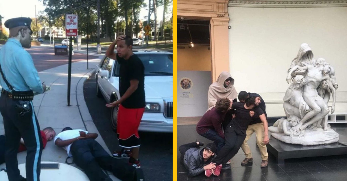 14 originálnych a zábavných fotiek so sochami (2. časť)