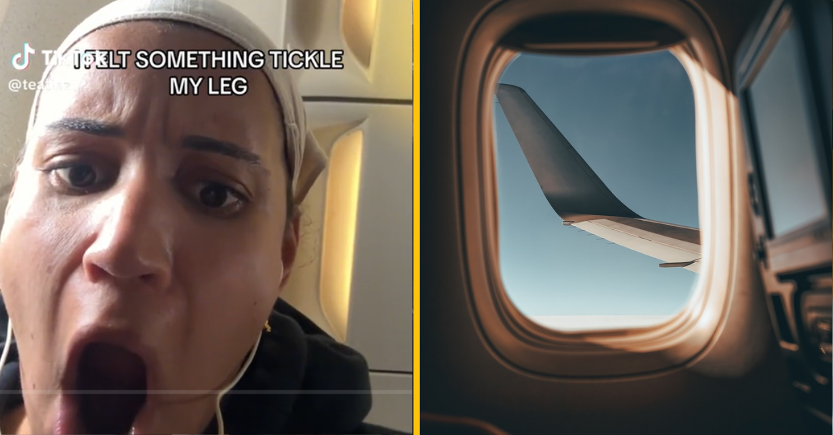 Žena cítila, že sa jej v lietadle niečo dotýka. Keď zistila, o čo ide, ostala znechutená
