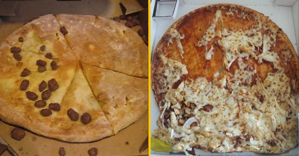 10 pizzových katastrof, ktoré dokazujú, že by ste mali vždy najprv otvoriť krabicu a až potom zaplatiť