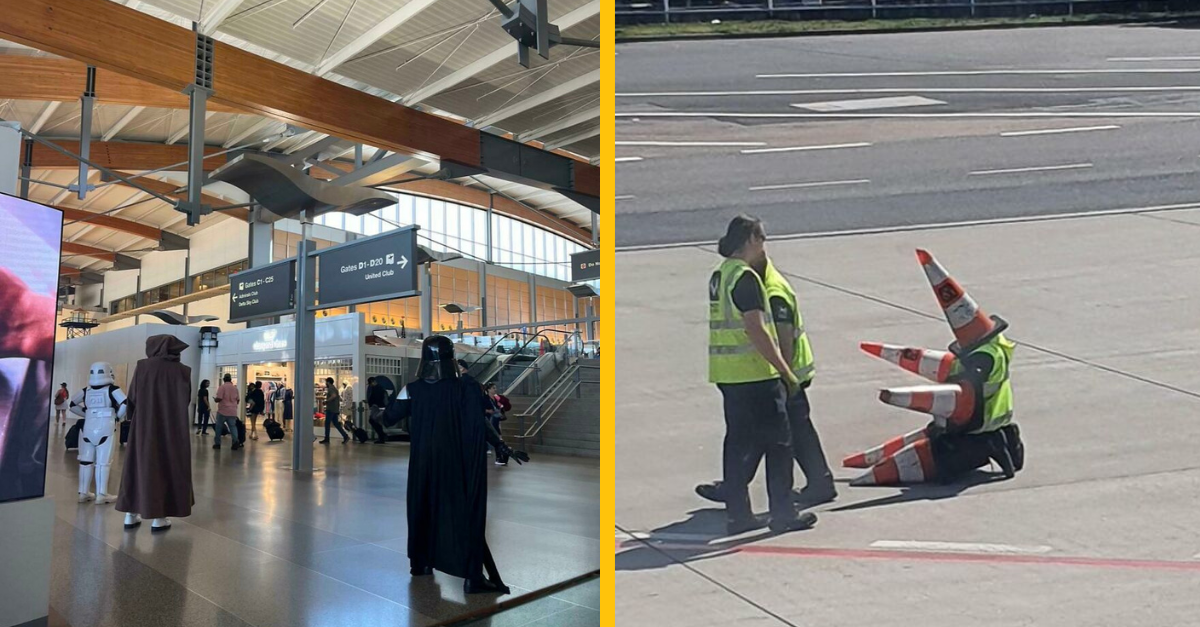 15 bizarných a zábavných fotiek z letiska (1. časť)