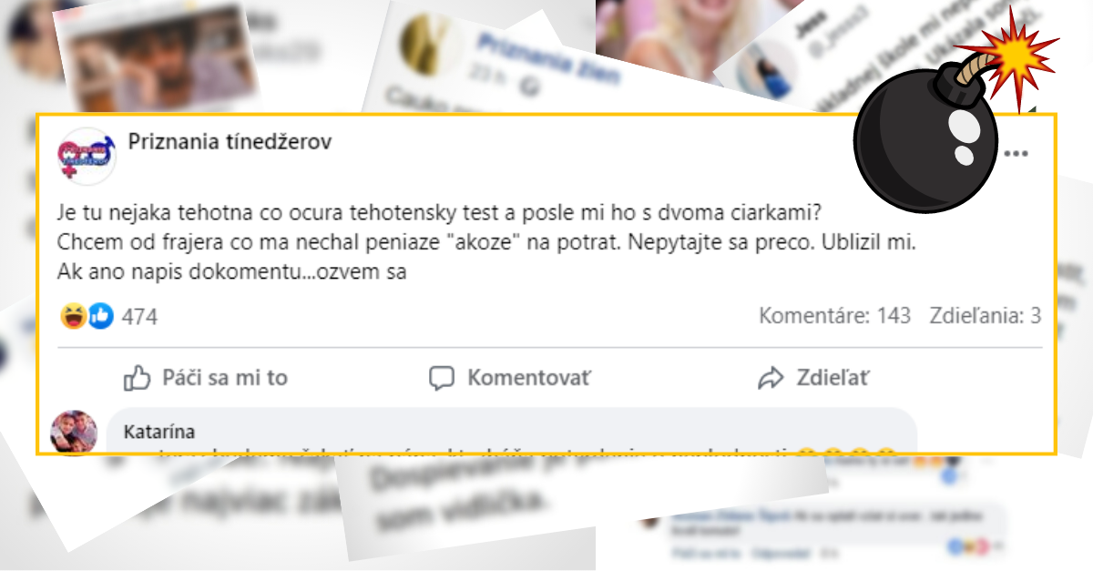 Bomby zo sociálnych sietí #806 – chce od frajera peniaze „akože“ na potrat, tak zháňa od niekoho tehotenský test