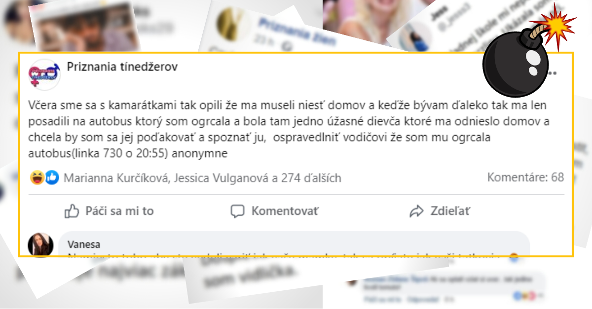 Bomby zo sociálnych sietí #807 – pozvracala sa v autobuse a hľadá babu, ktorá jej pomohla, no dočkala sa vtipného komentára