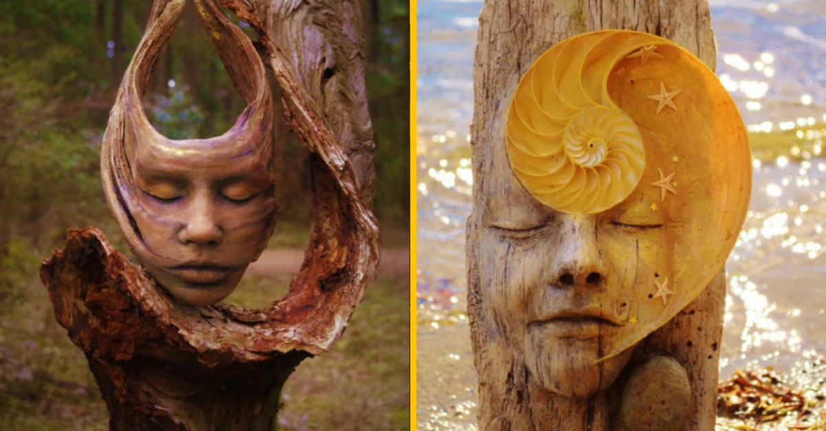 Umelkyňa vytvára diela z dreva. Pretvára ho v ľudské bytosti a vdychuje doň život