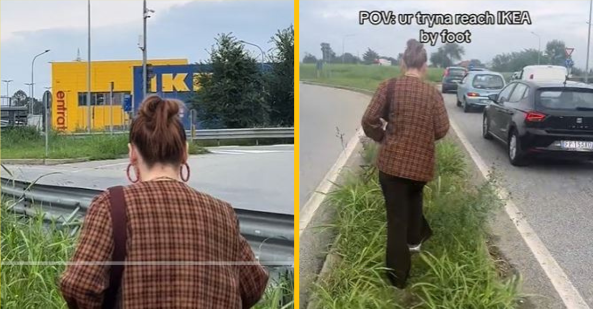 Žena kráčala po rušnej diaľnici len preto, aby navštívila obchodný dom IKEA