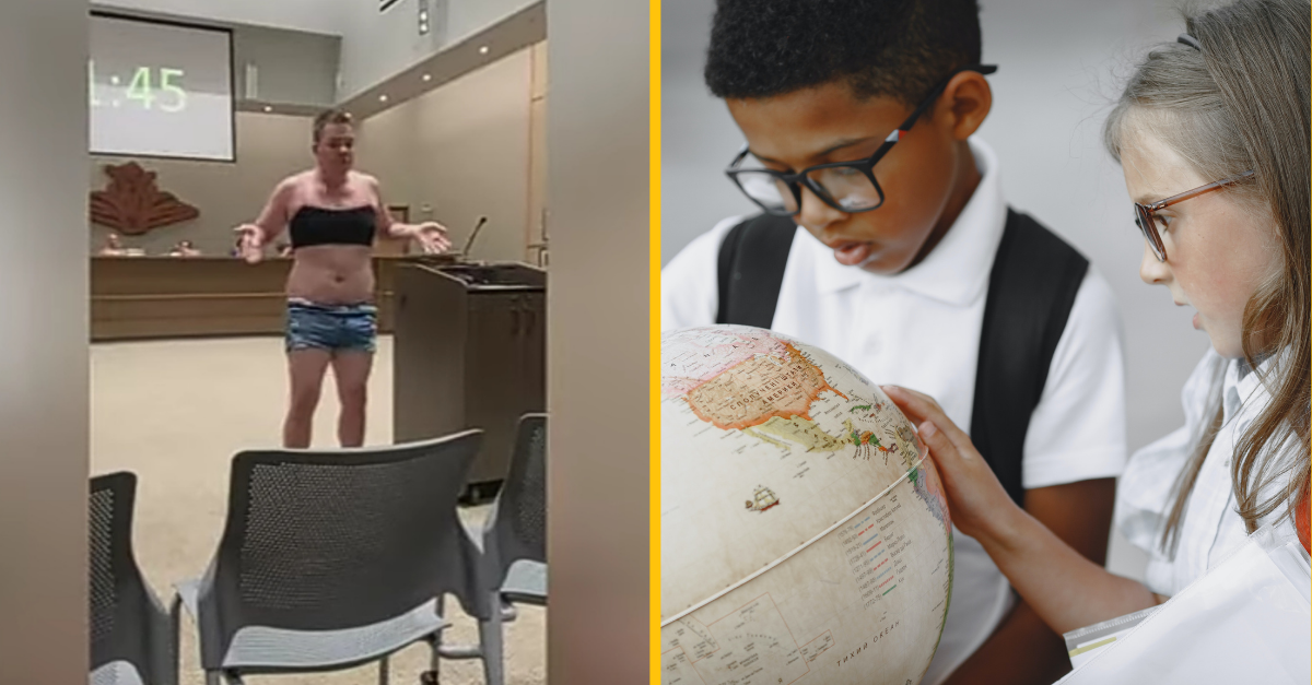 Americký otecko sa vyzliekol na triednom zhromaždení do podprsenky, a to z protestu