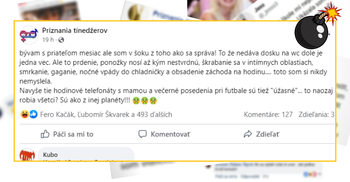 Bomby zo sociálnych sietí #835 – býva mesiac s priateľom a je v šoku, ako sa správa. Vtipné komentáre ju nepotešia