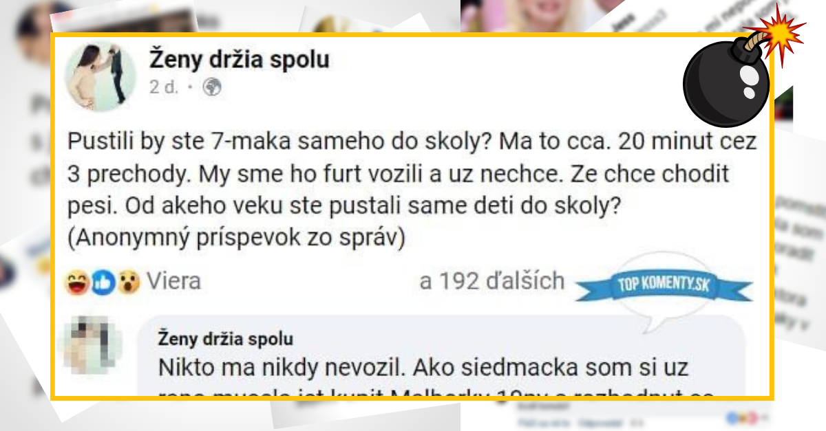 Bomby zo sociálnych sietí #840 – babenka prezradila prečo ako siedmačka chodila sama ráno do školy