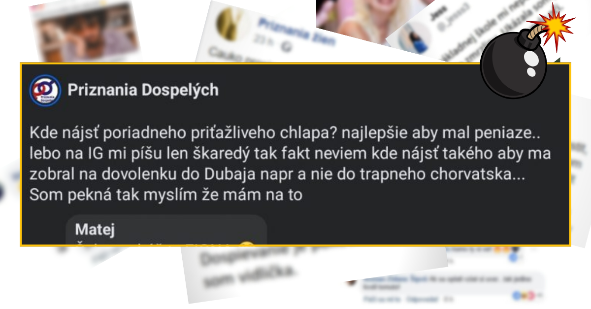Bomby zo sociálnych sietí #842 – hľadá si príťažlivého chlapa s peniazmi, dostala praktické rady ako na to