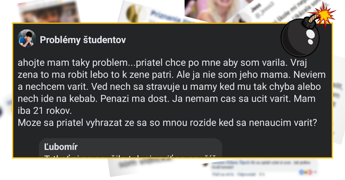 Bomby zo sociálnych sietí #847 – nechce sa naučiť variť pre svojho priateľa, schytala vtipné komentáre