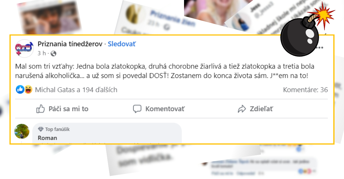Bomby zo sociálnych sietí #850 – mal tri rôzne vzťahy, ktoré stroskotali, Roman mu aj napriek tomu dal radu