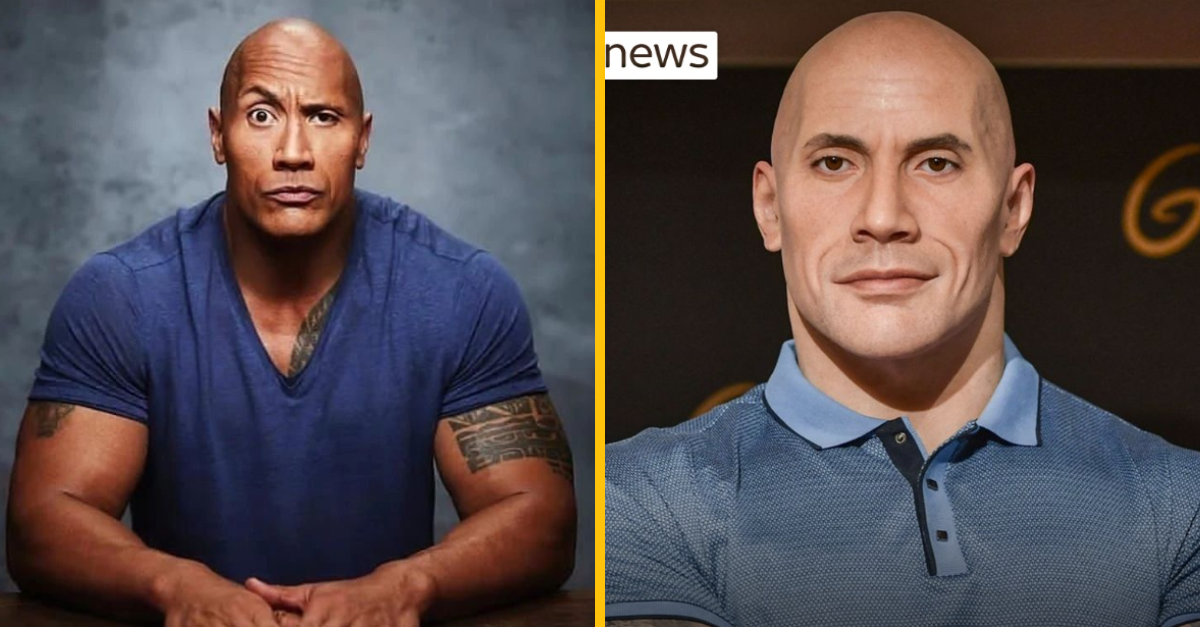 Dwayne Johnson dostal záchvat smiechu po odhalení kontroverzného voskového diela