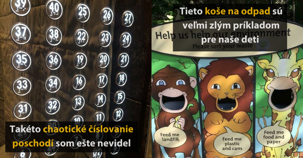Niekoľko dizajnérskych nepodarkov, ktoré si zaslúžia byť na nástenke hanby #2