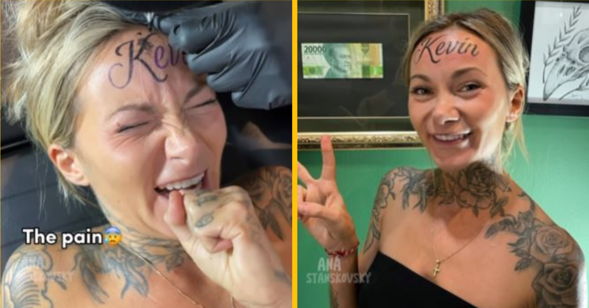 Influencerka odpovedala ľuďom, či bude ľutovať tetovanie mena priateľa na jej čele