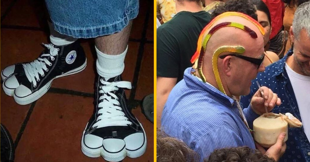 Fotografie ľudí, ktorých zmysel pre štýl je veľmi diskutabilný