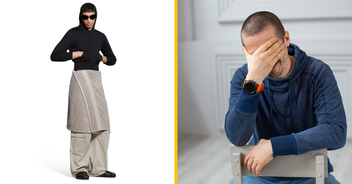 Balenciaga sa snaží predať sukňu inšpirovanú uterákom. Za 695 €…