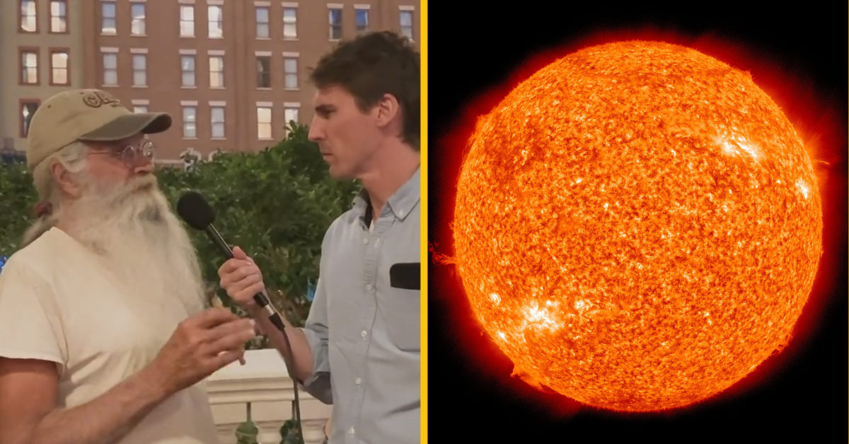 Muž netvrdí len to, že zem je plochá, podľa neho má každý človek na svete svoje vlastné slnko