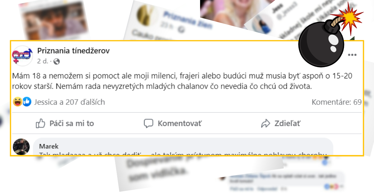 Bomby zo sociálnych sietí #856 – priznala sa, že je na starších chlapov, Marek ju zotrel jedným komentárom