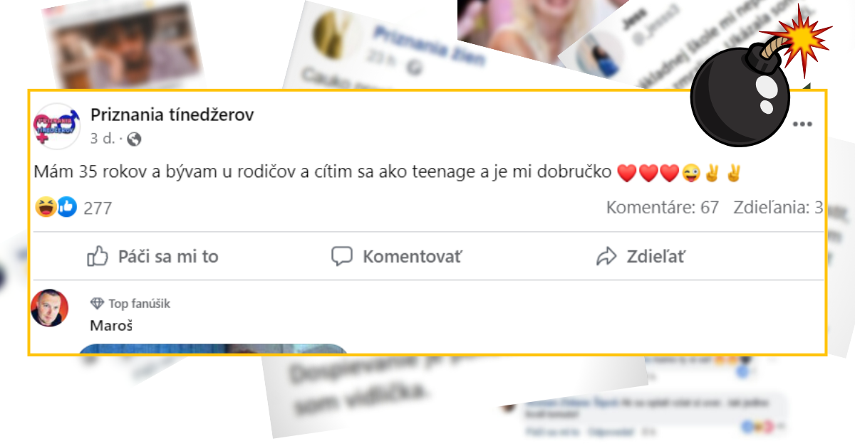 Bomby zo sociálnych sietí #866 – machroval, že má 35 a býva u rodičov, stačil jeden obrázkový komentár na jeho účet