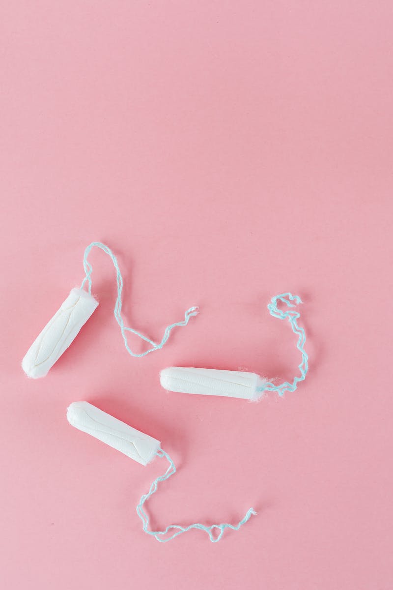 A Flatlay of a Three Tampon