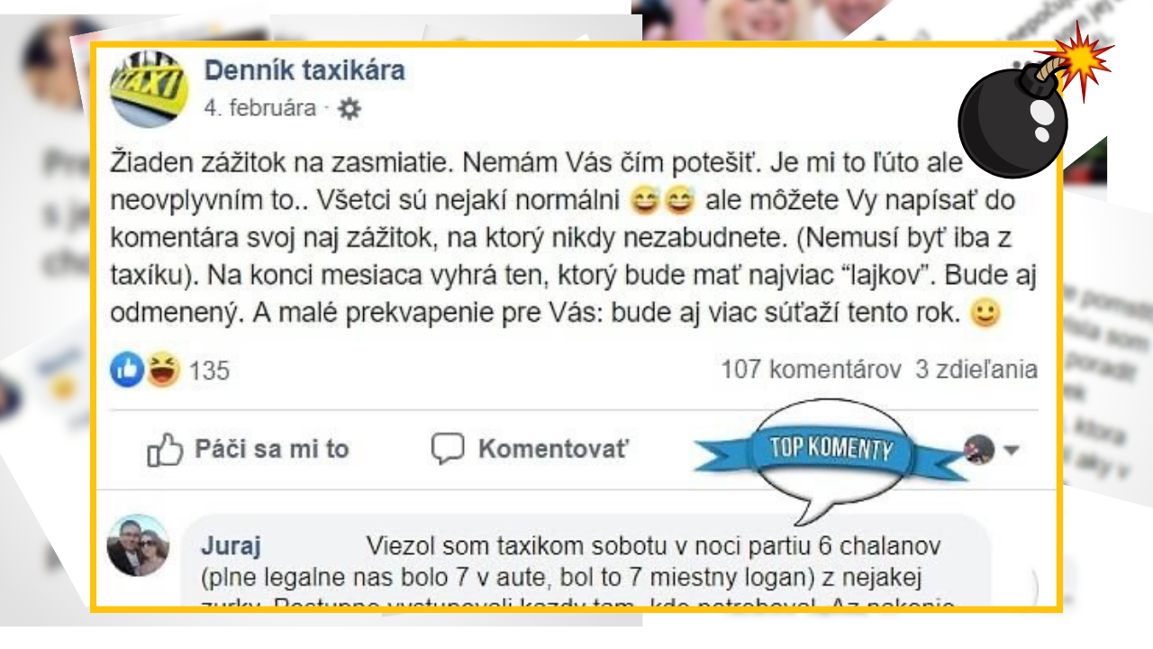 Bomby zo sociálnych sietí #880 – príbeh z taxíka, ktorý ti odpáli dekel a rozochveje bránicu. To nevymyslíš!