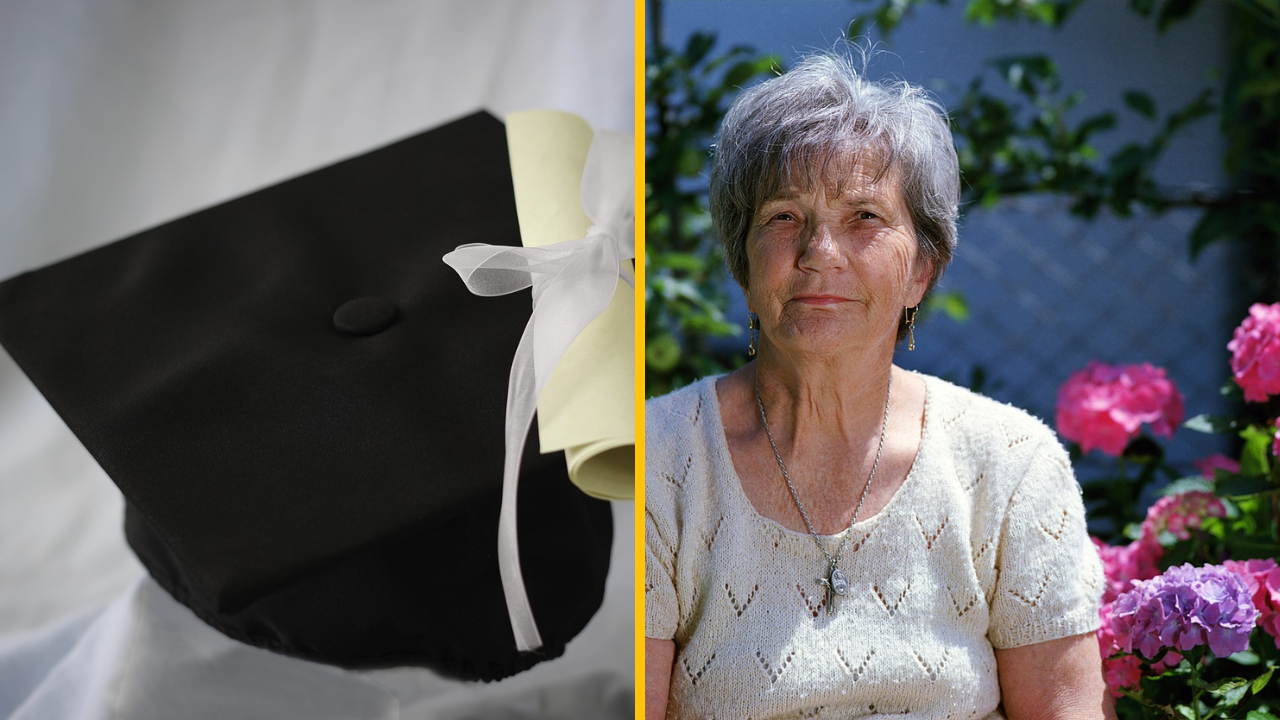 90-ročná žena získala magisterský titul