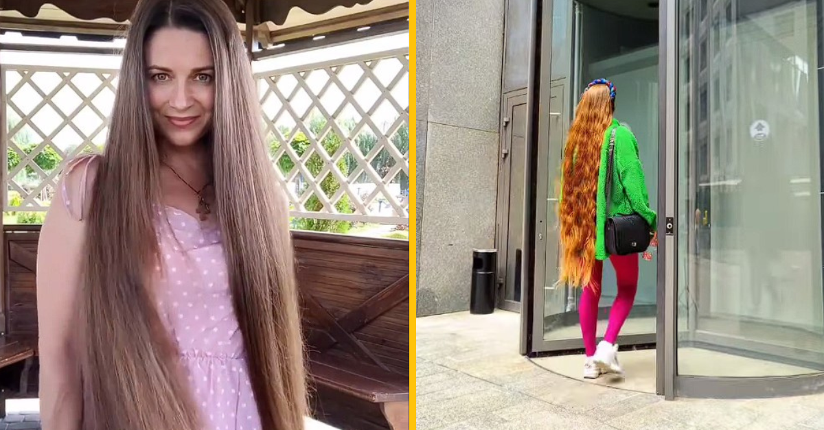 Jej vlasy majú viac než meter. Mamičku dvoch detí prezývajú Zlatovláska pre jej extrémne dlhé vlasy