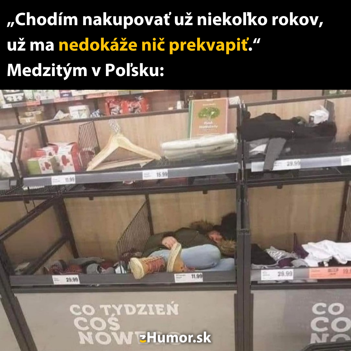 Nečakané prekvapenie v obchode